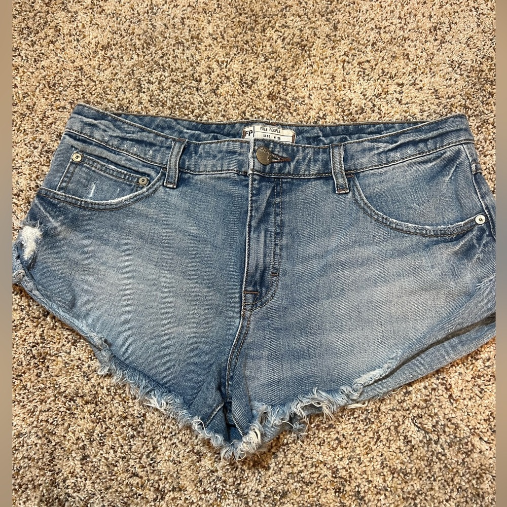 FREE PEOPLE DENIM SHORTS